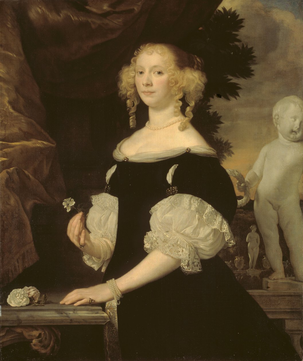 Van Balen admirális özvegyének portréja alkotó: Abraham Lambertsz van den Tempel