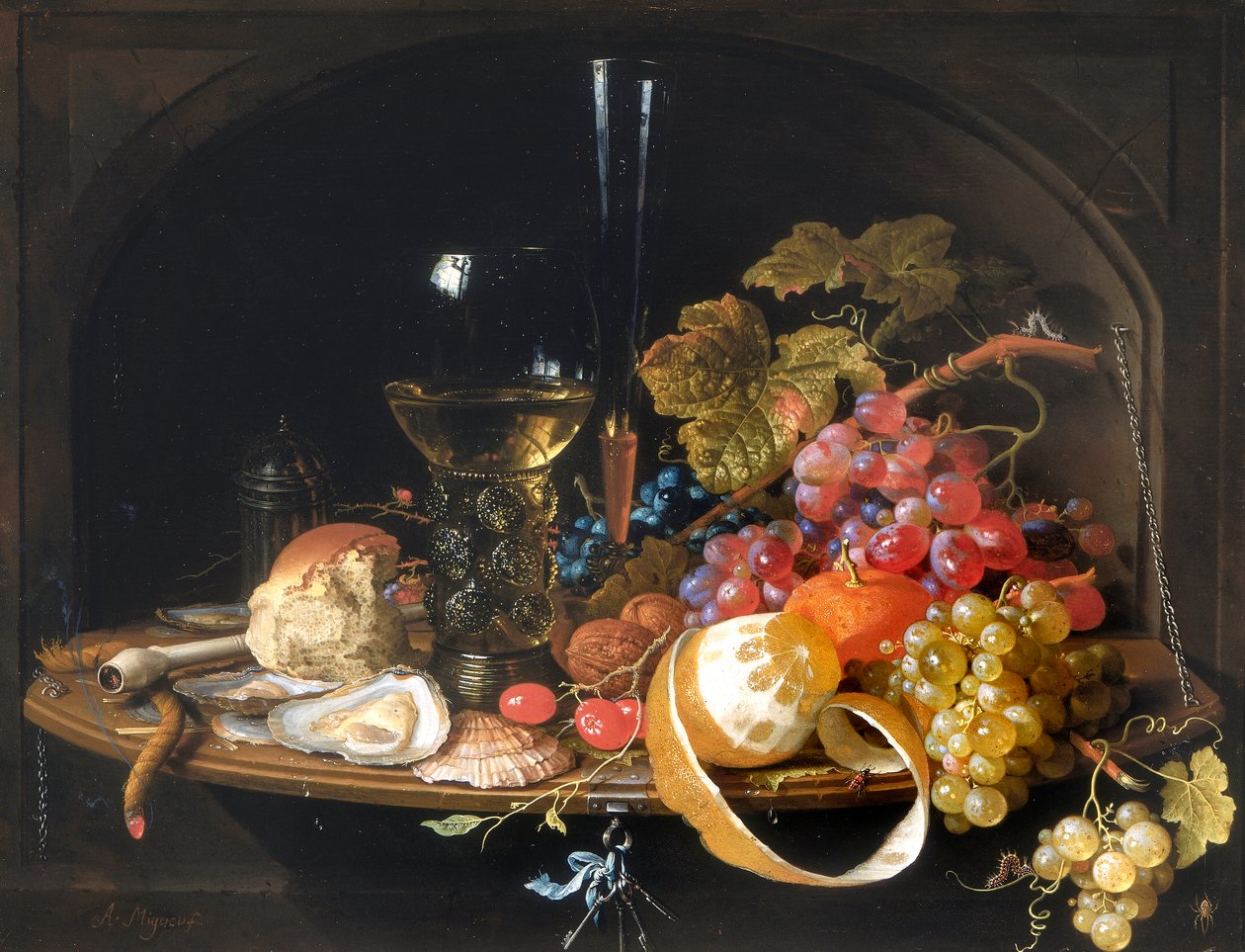 Csendélet alkotó: Abraham Mignon