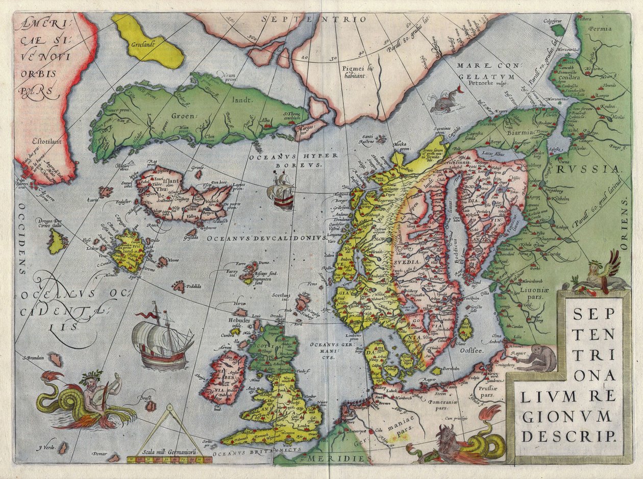 Északi régiók alkotó: Abraham Ortelius