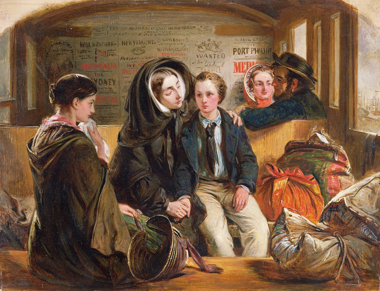 Második osztály – Az elválás Így bánatban gazdagok, szegények válunk el., 1855 alkotó: Abraham Solomon