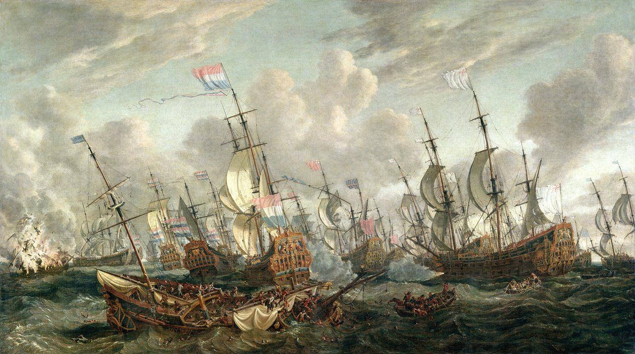 A négynapos csata, 1666. június 1-4. alkotó: Abraham Storck