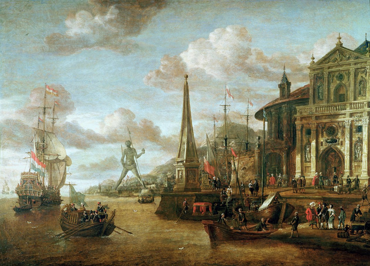 Rodosz kikötője alkotó: Abraham Storck