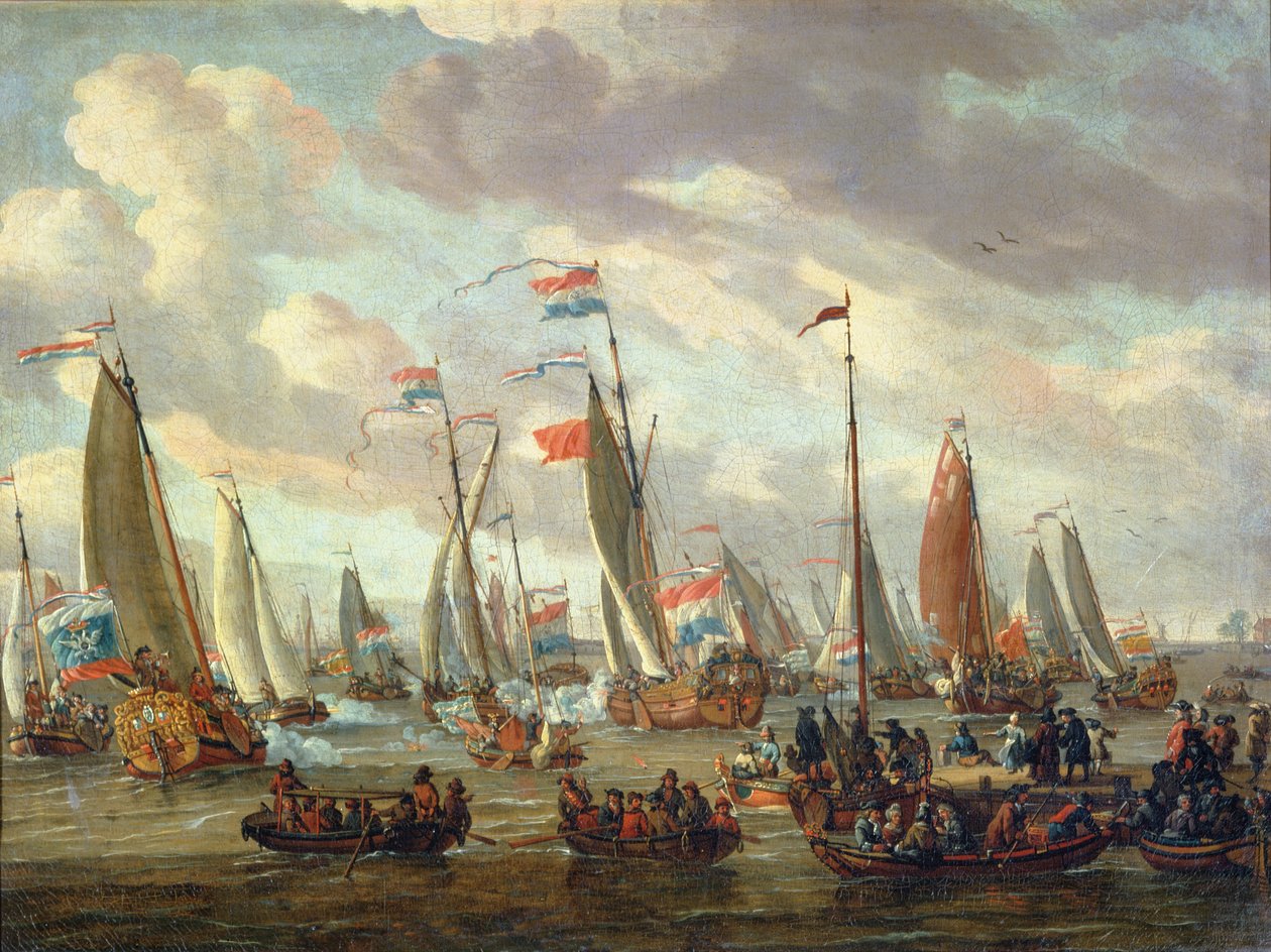 I. Péter cár (1672-1725) 1698 januárjában Angliába látogat alkotó: Abraham Storck