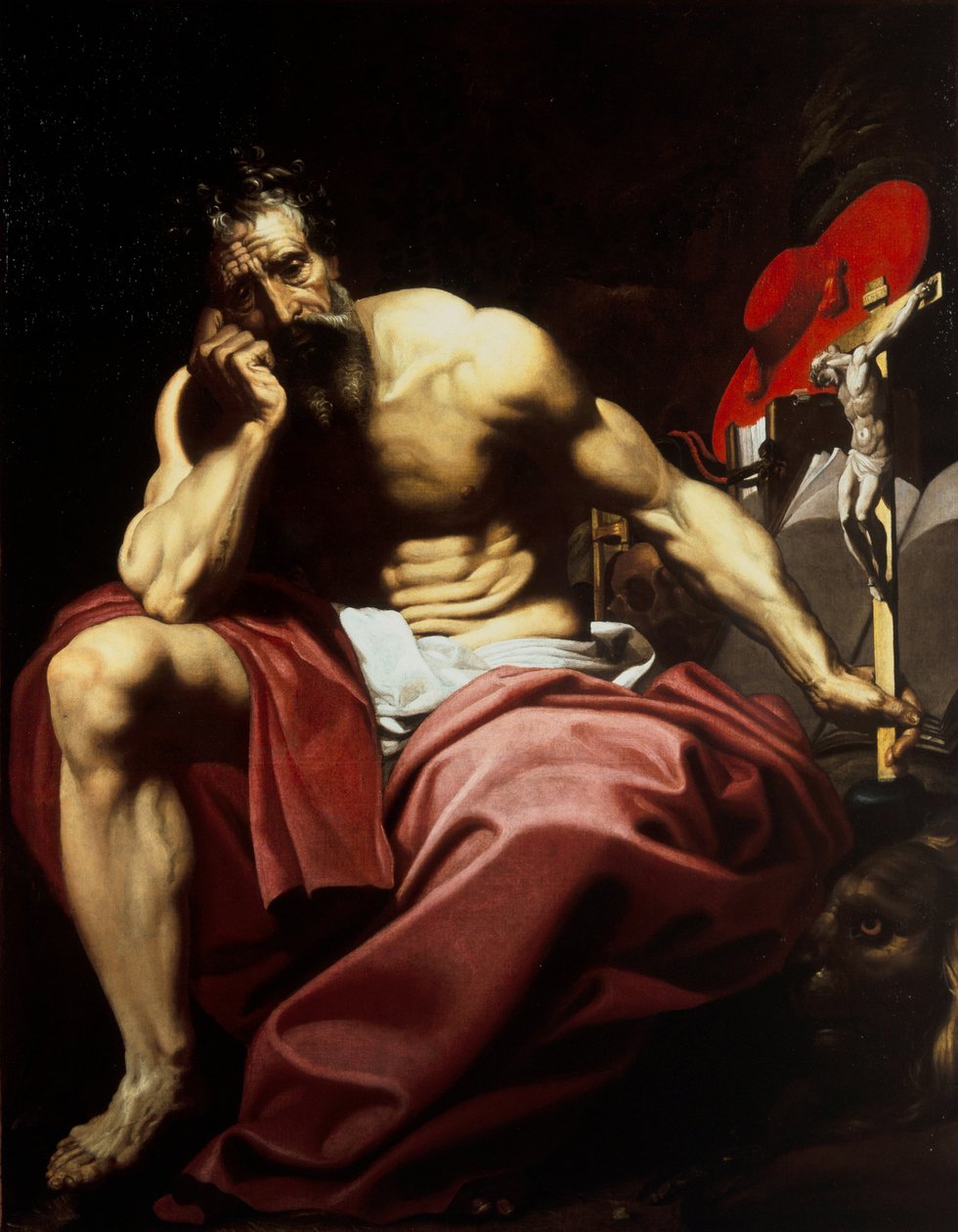 Szent Jeromos, 1610 körül (olaj, vászon) alkotó: Abraham (attr.to) Janssens