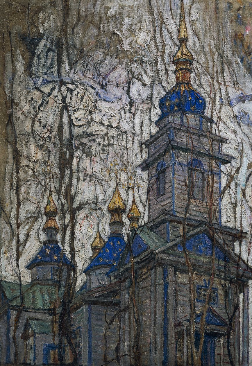 Fából készült templom alkotó: Abraham Anshelovich Manievich