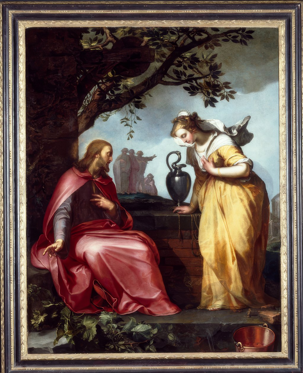 Krisztus és a szamaritánus asszony alkotó: Abraham Bloemaert