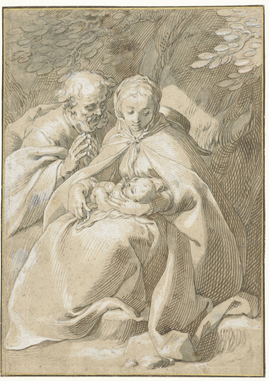 A Szent Család alkotó: Abraham Bloemaert