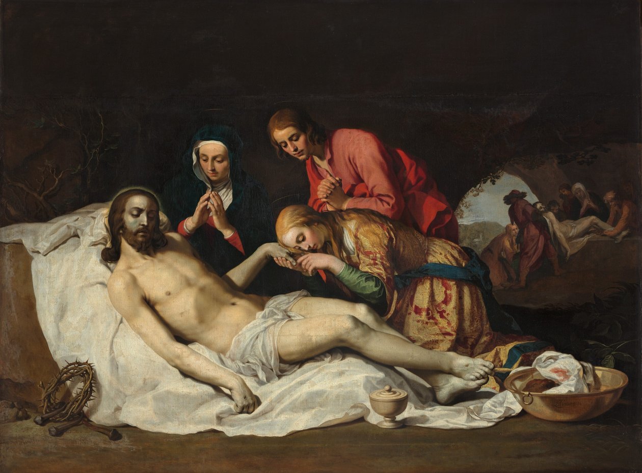 Dutch: Krisztus siratása (Márk 15:41) Krisztus siratása alkotó: Abraham Bloemaert