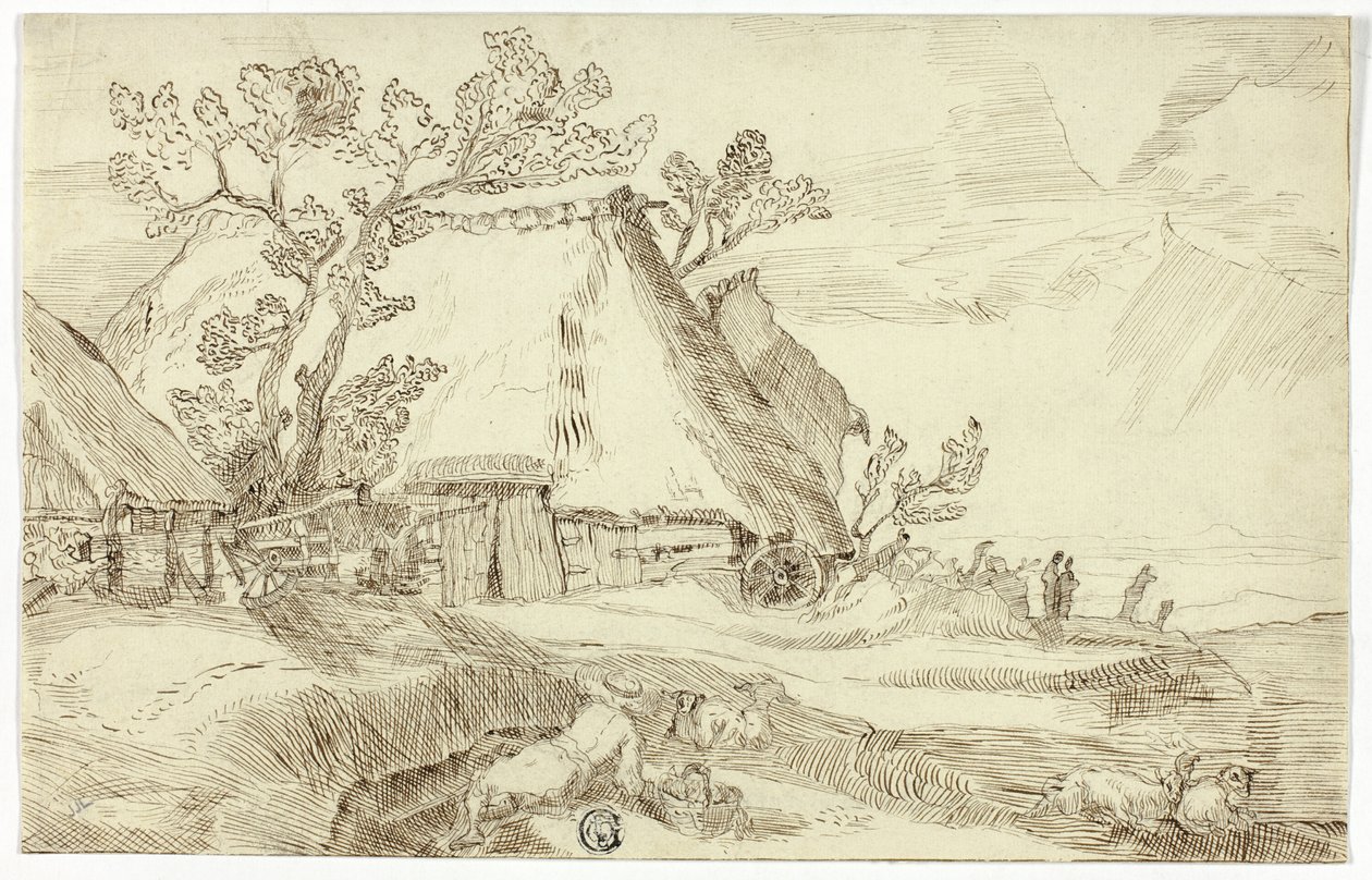 Farm a tető alatt alkotó: Abraham Bloemaert