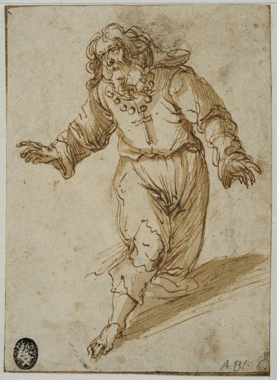 Térdelő férfi alkotó: Abraham Bloemaert