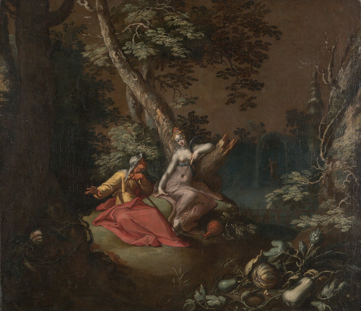 Táj Vertumnusszal és Pomonával alkotó: Abraham Bloemaert