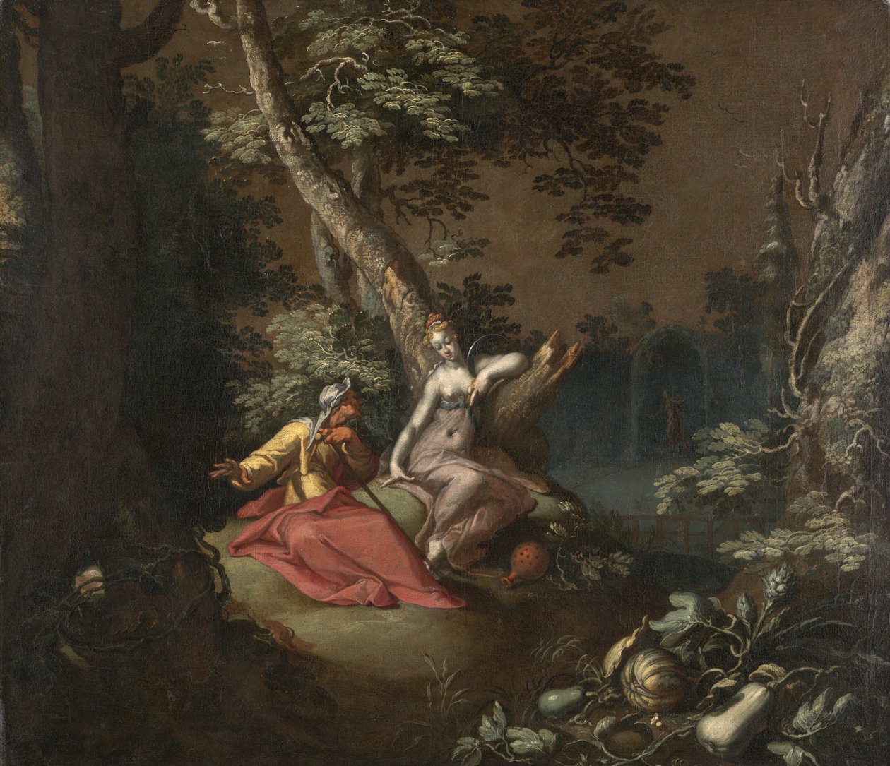 Táj Vertumnusszal és Pomonával, 1595-1600 körül (olaj, vászon a táblára rögzítve) alkotó: Abraham Bloemaert