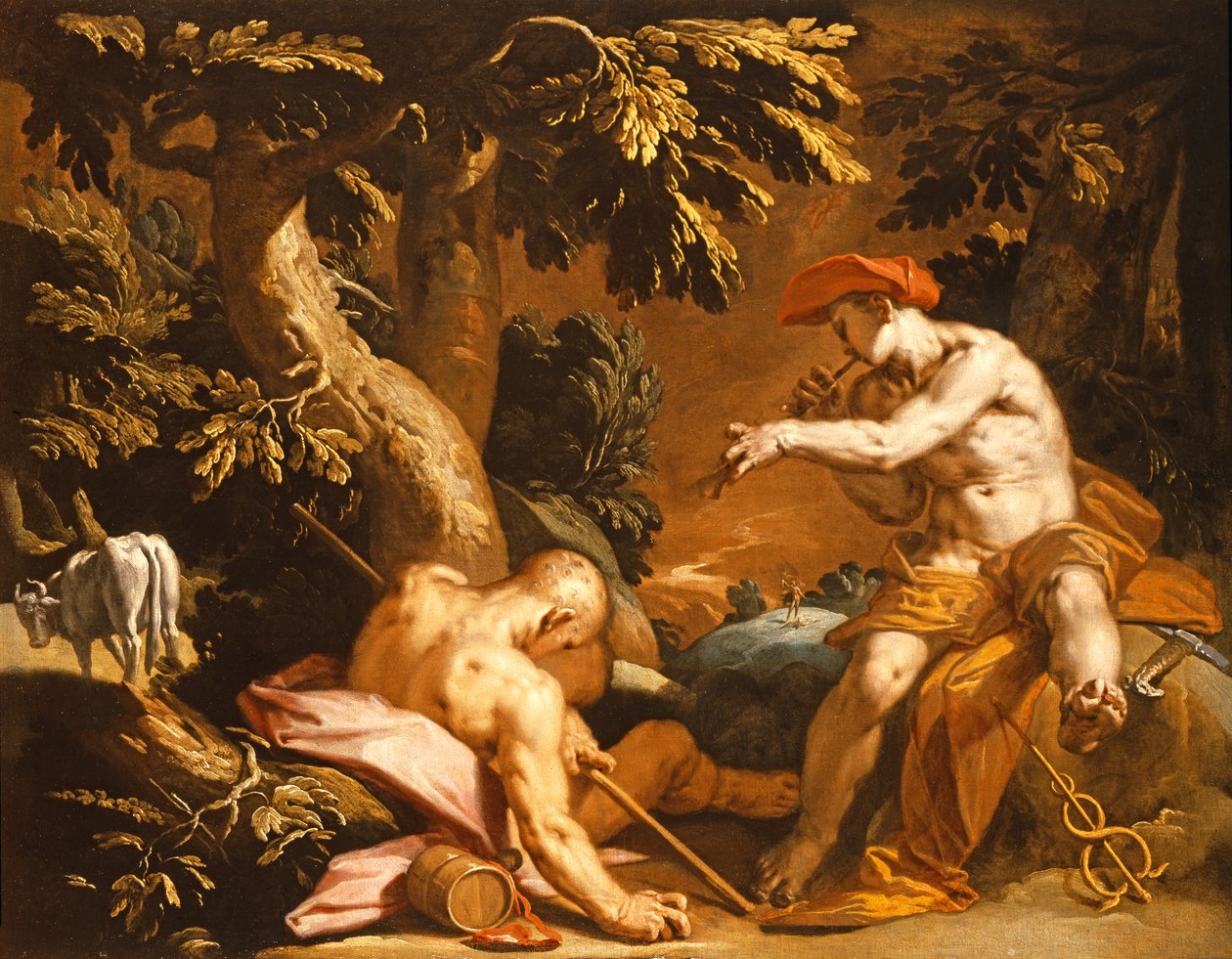 Merkúr és Argus alkotó: Abraham Bloemaert