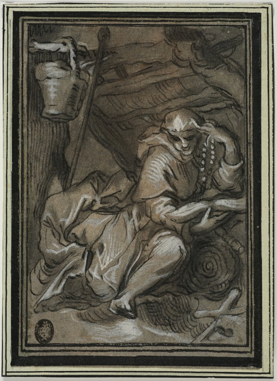 Szent Hilarion alkotó: Abraham Bloemaert