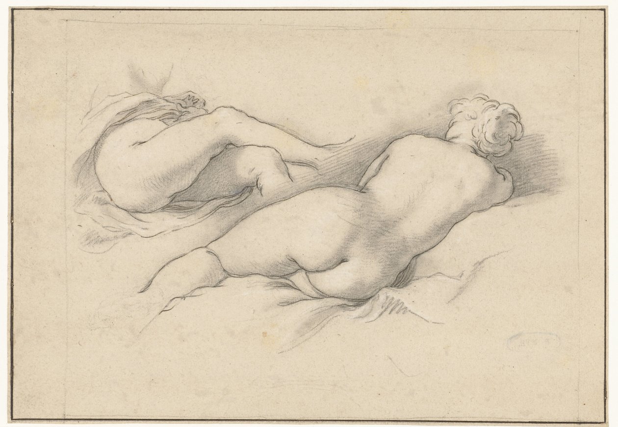 Tanulmányok egy fekvő női aktról alkotó: Abraham Bloemaert