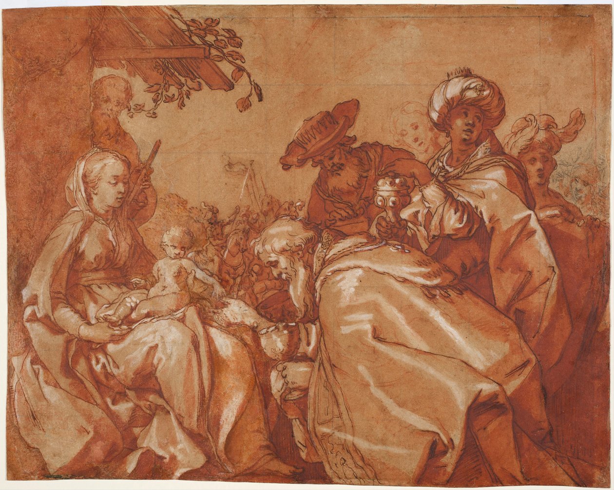 A mágusok imádása, 1624 alkotó: Abraham Bloemaert