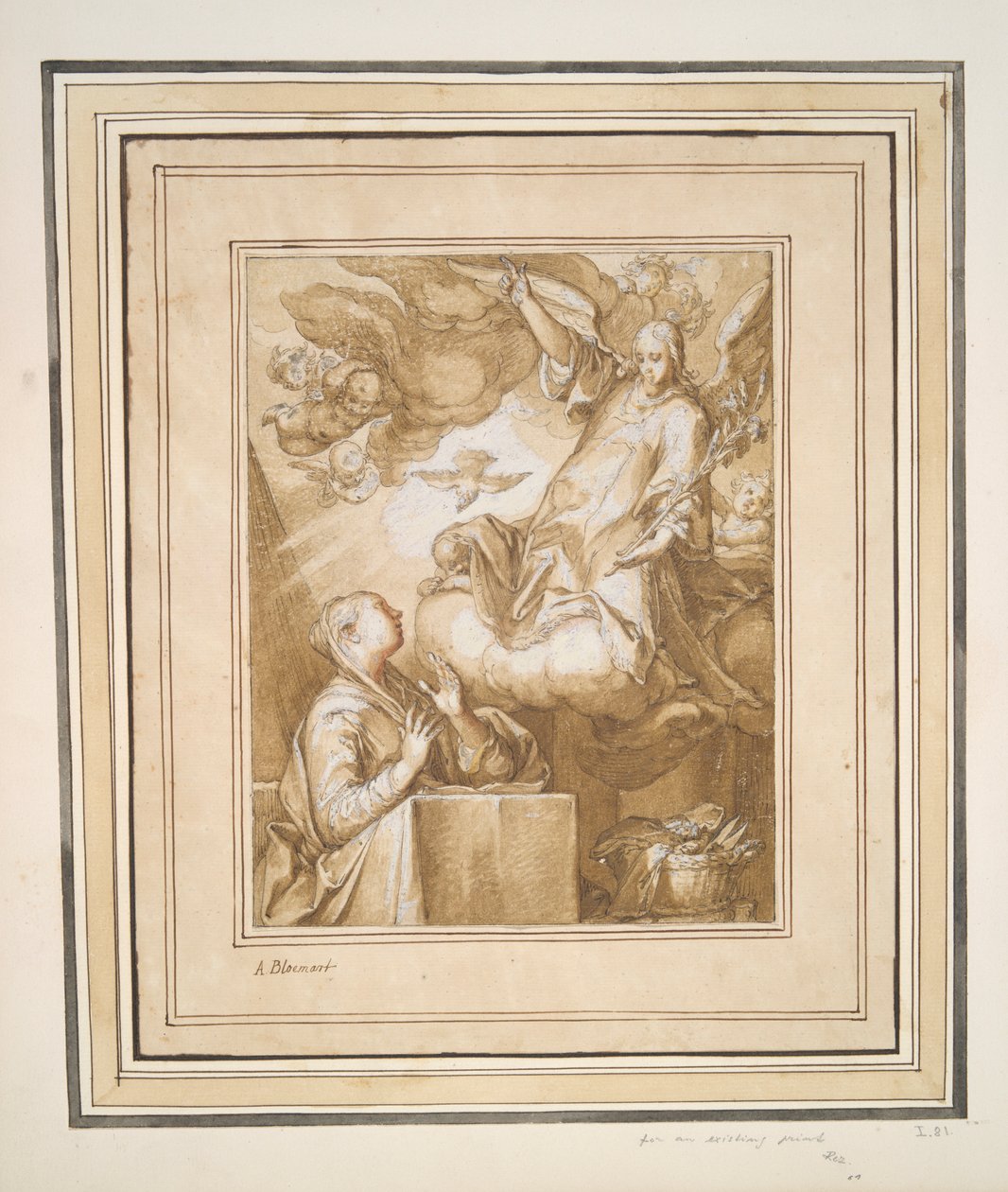 Az Angyali üdvözlet alkotó: Abraham Bloemaert