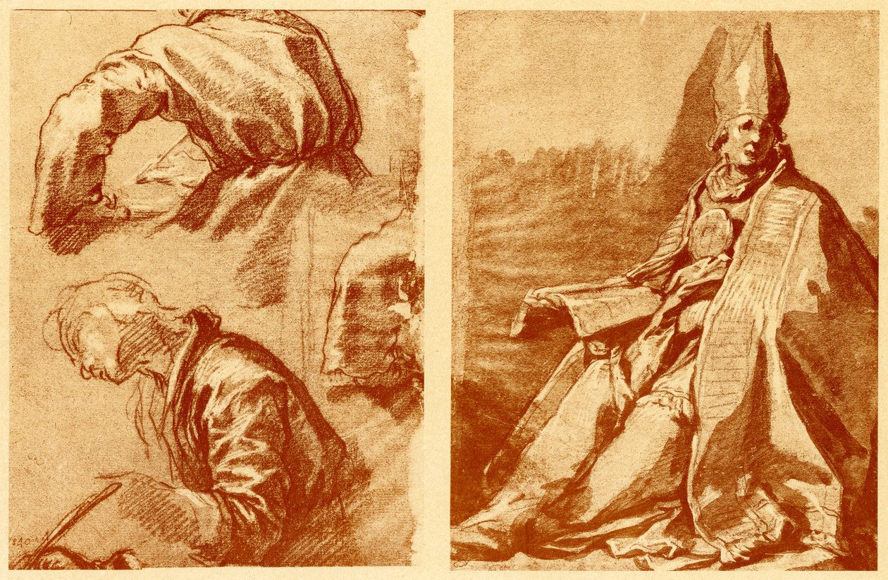 A négy evangélista és Szent Ambrus alkotó: Abraham Bloemaert