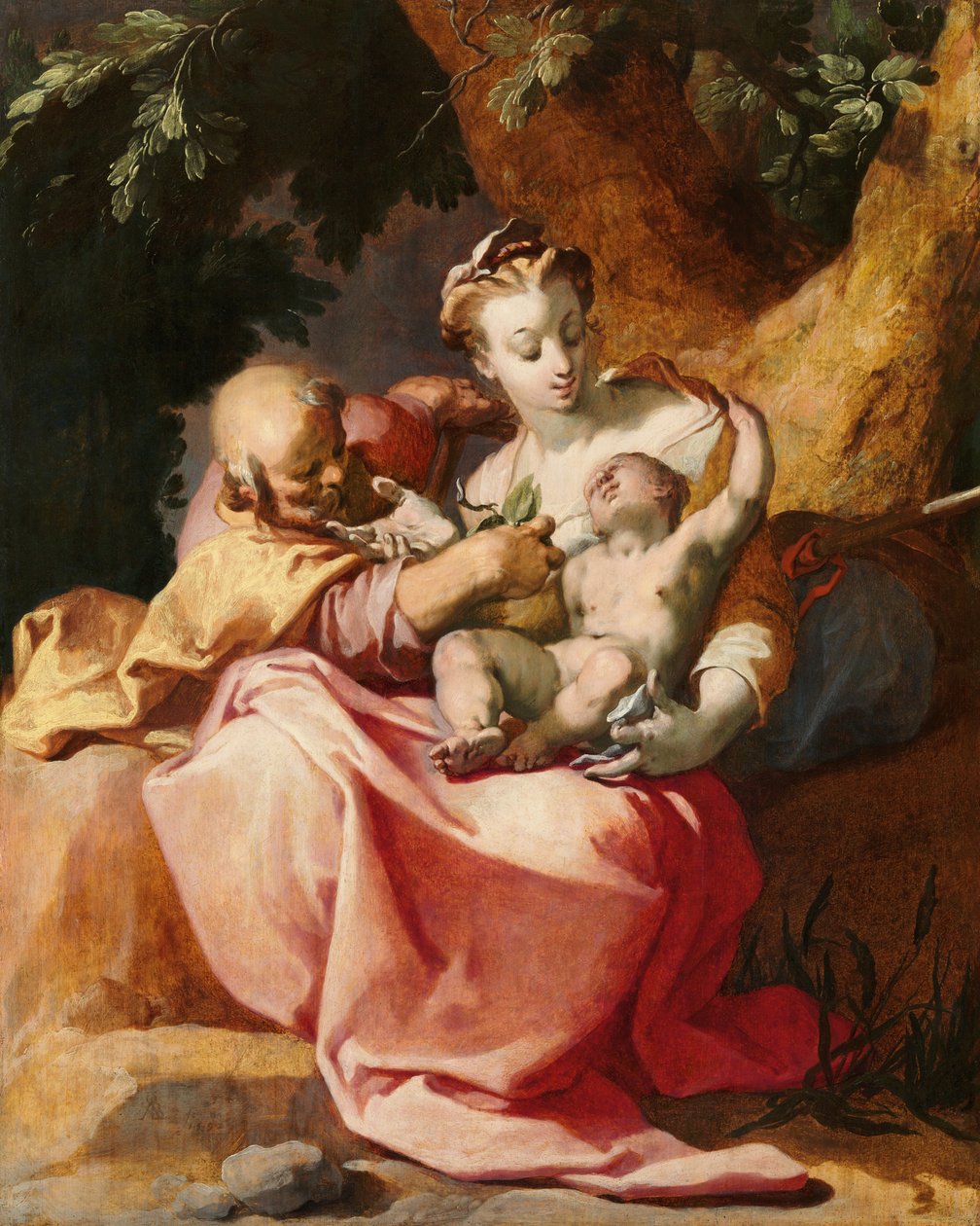 A többi az egyiptomi repülésben, 1592. alkotó: Abraham Bloemaert