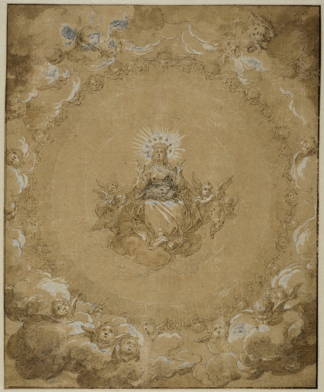 A Szűz dicsőségben alkotó: Abraham Bloemaert