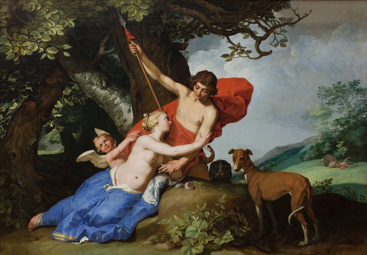 Vénusz és Adonisz, 1632 alkotó: Abraham Bloemaert