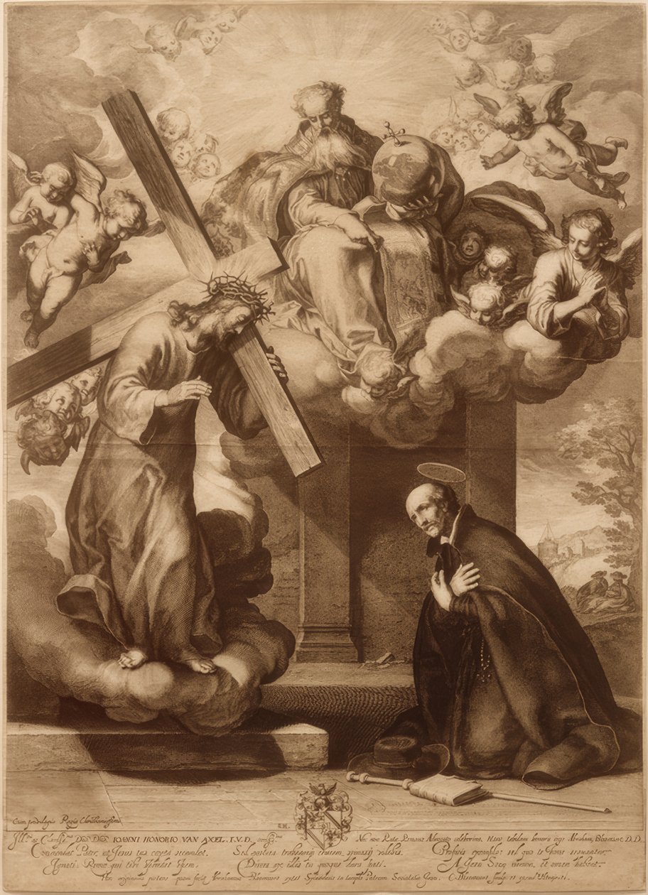 Loyolai Ignác látomása a La Stortában alkotó: Abraham Bloemaert