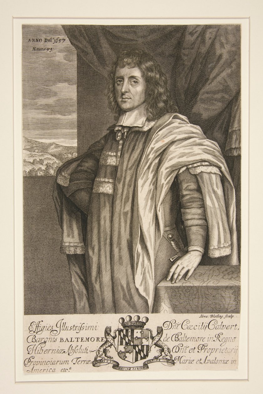 Cecilius Calvert, Baltimore 2. bárója alkotó: Abraham Blooteling