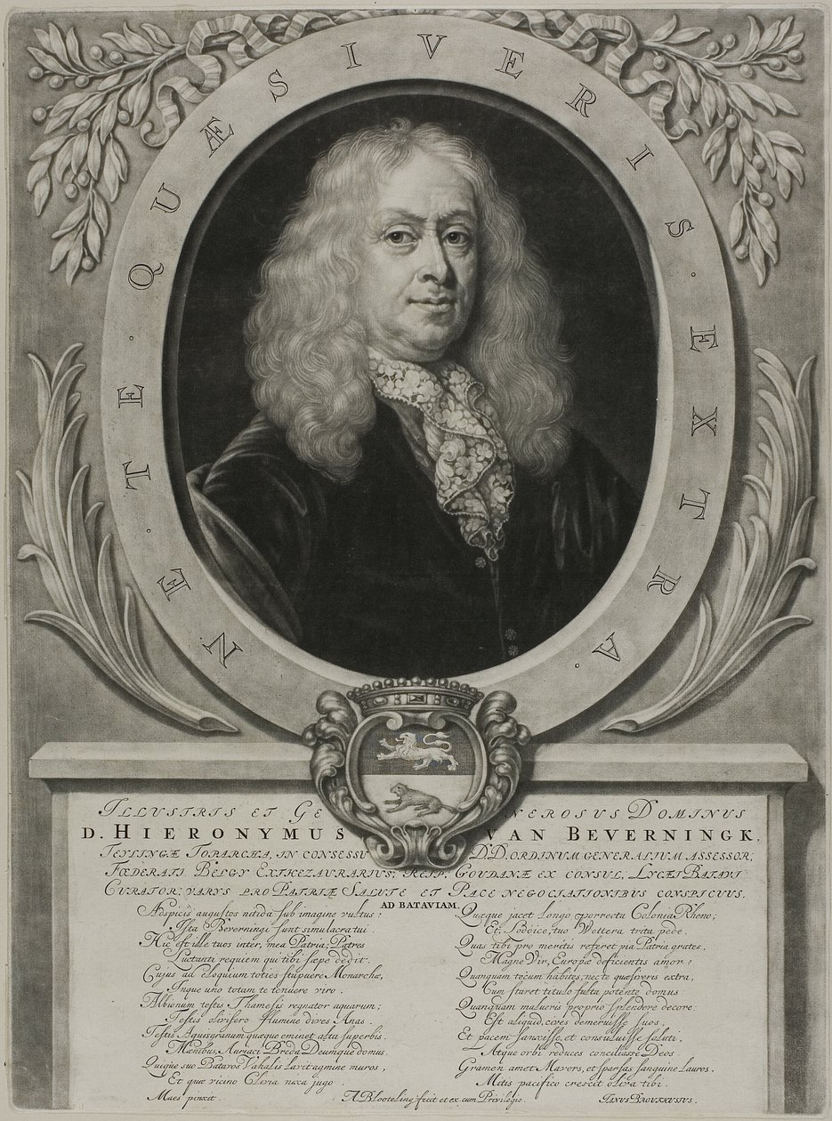 D. Hieronymous van Beverningk portréja alkotó: Abraham Blooteling