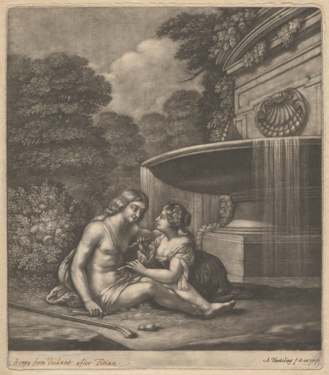 Pásztor és pásztorlány alkotó: Abraham Blooteling