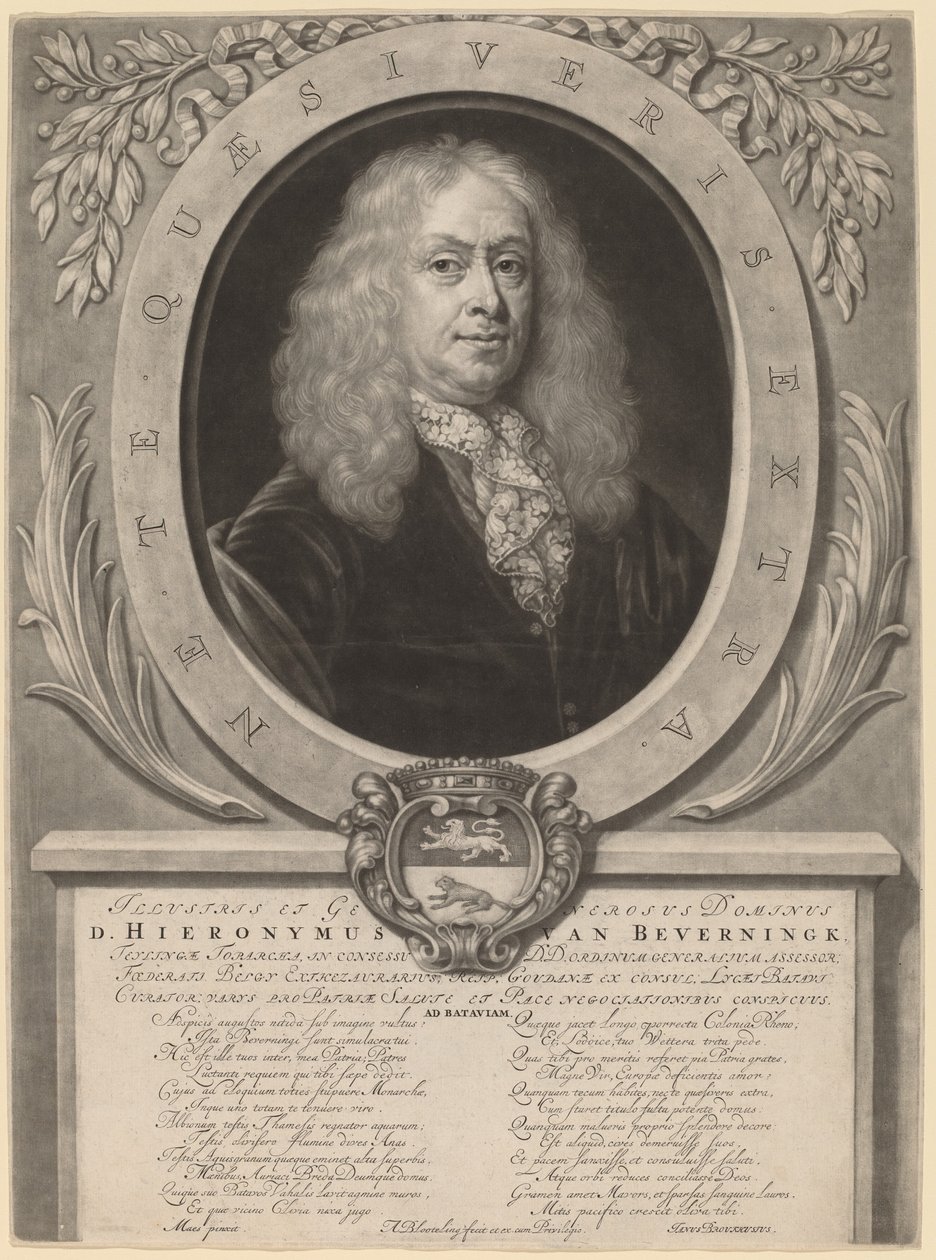 Hieronymus van Beverningk alkotó: Abraham Blooteling after Nicolaes Maes