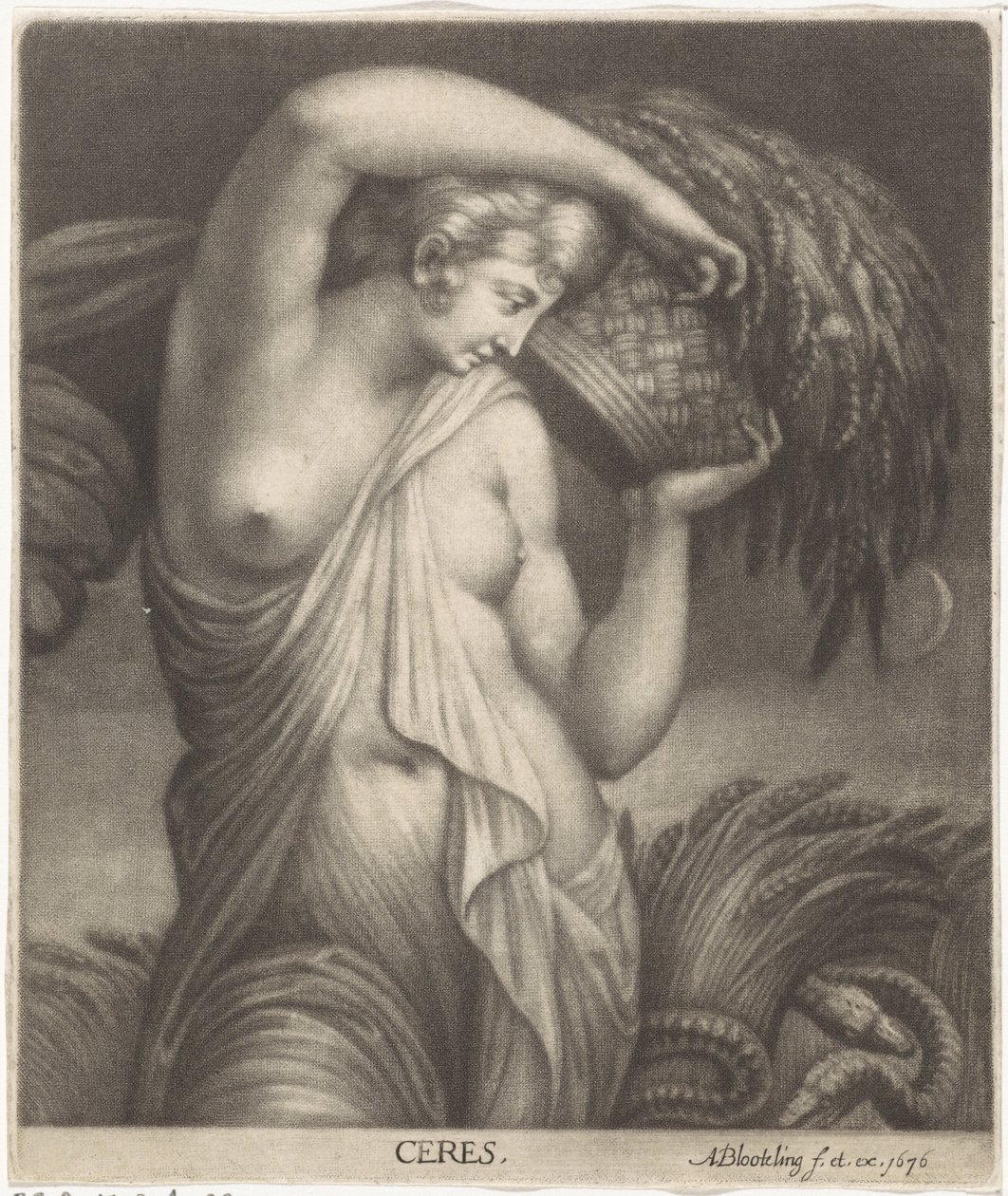 Ceres egy kukoricatáblában Ceres (cím az objektumon) alkotó: Abraham Bloteling