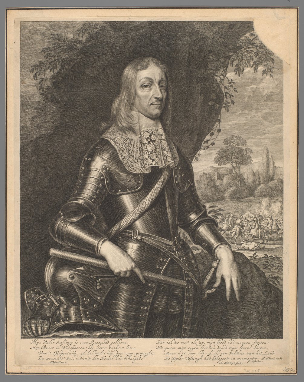 Willem Frederik, Nassau-Dietz grófjának portréja alkotó: Abraham Bloteling