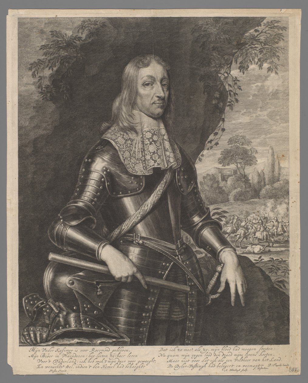 Willem Frederik, Nassau-Dietz grófjának portréja alkotó: Abraham Bloteling