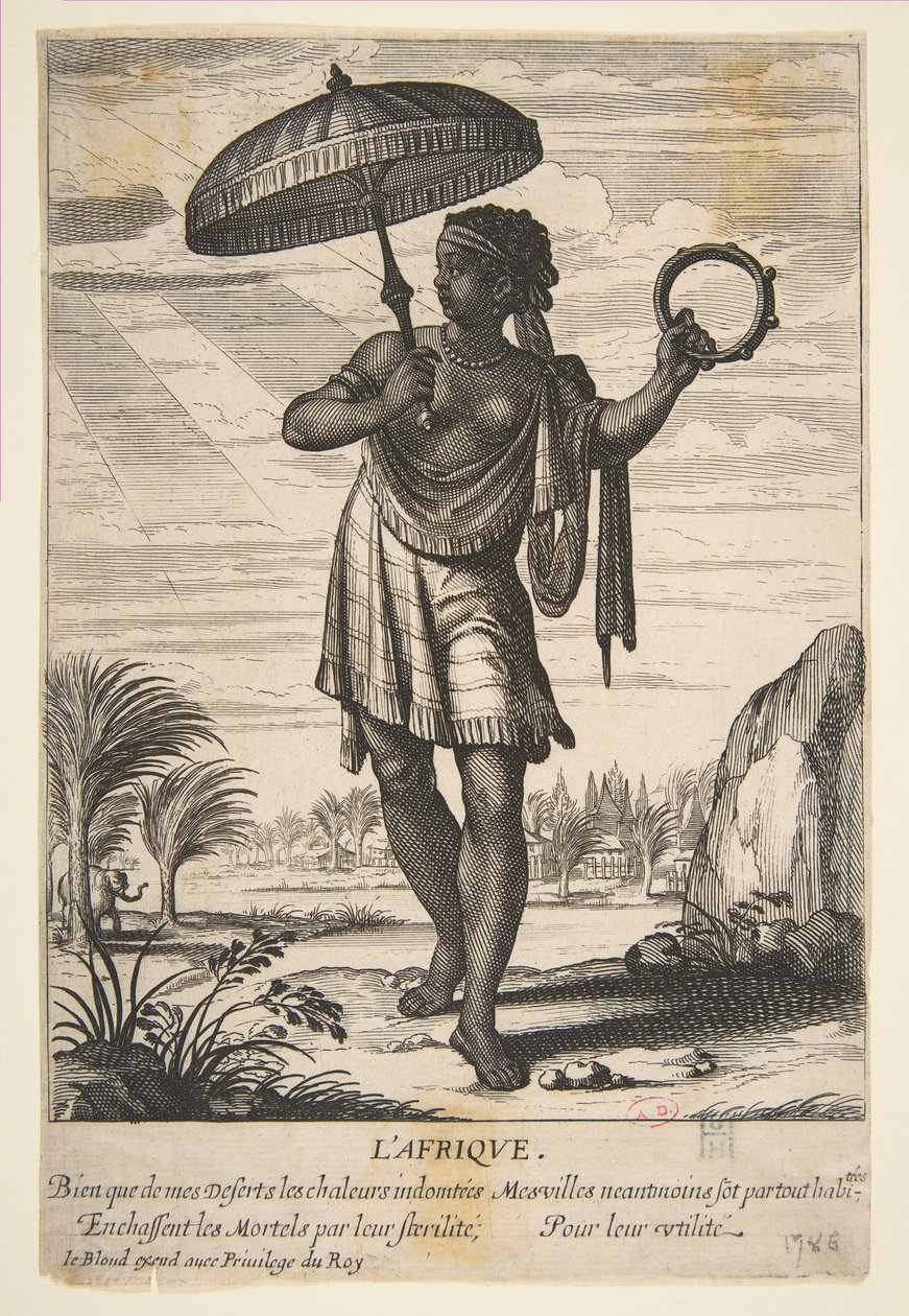 Afrika, a 17. század közepe-vége. alkotó: Abraham Bosse