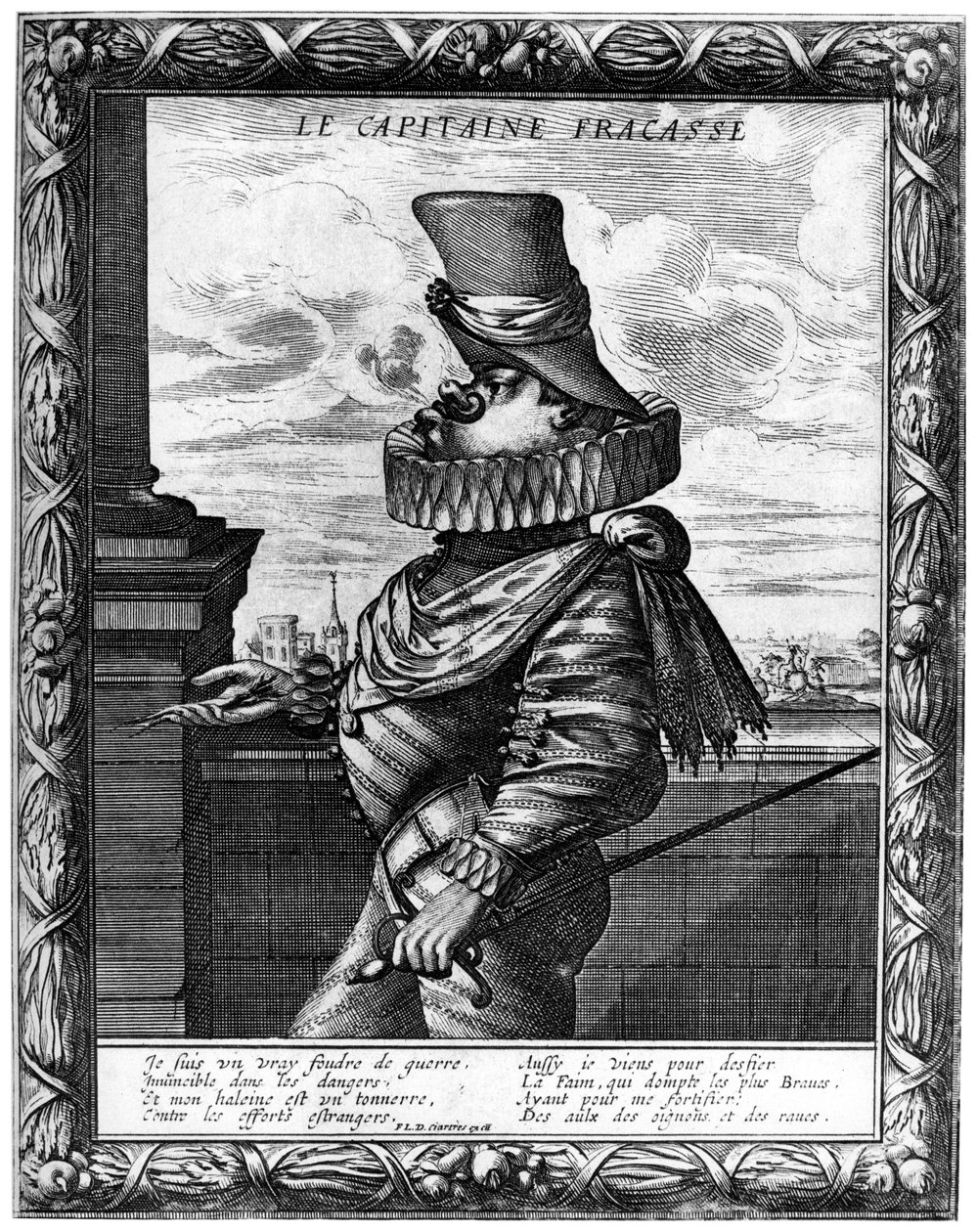 Fracasse kapitány, c120-1670 1924 alkotó: Abraham Bosse