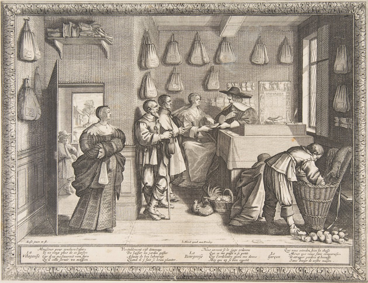 Munkaügyi Hivatal, kb. 1633. alkotó: Abraham Bosse