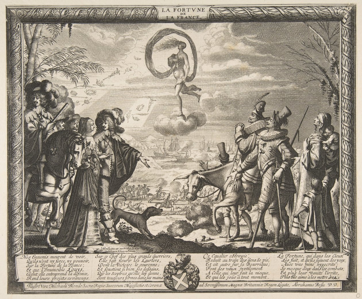 Fortune Favoring France The Fortune of France, kb. 1635-37. alkotó: Abraham Bosse
