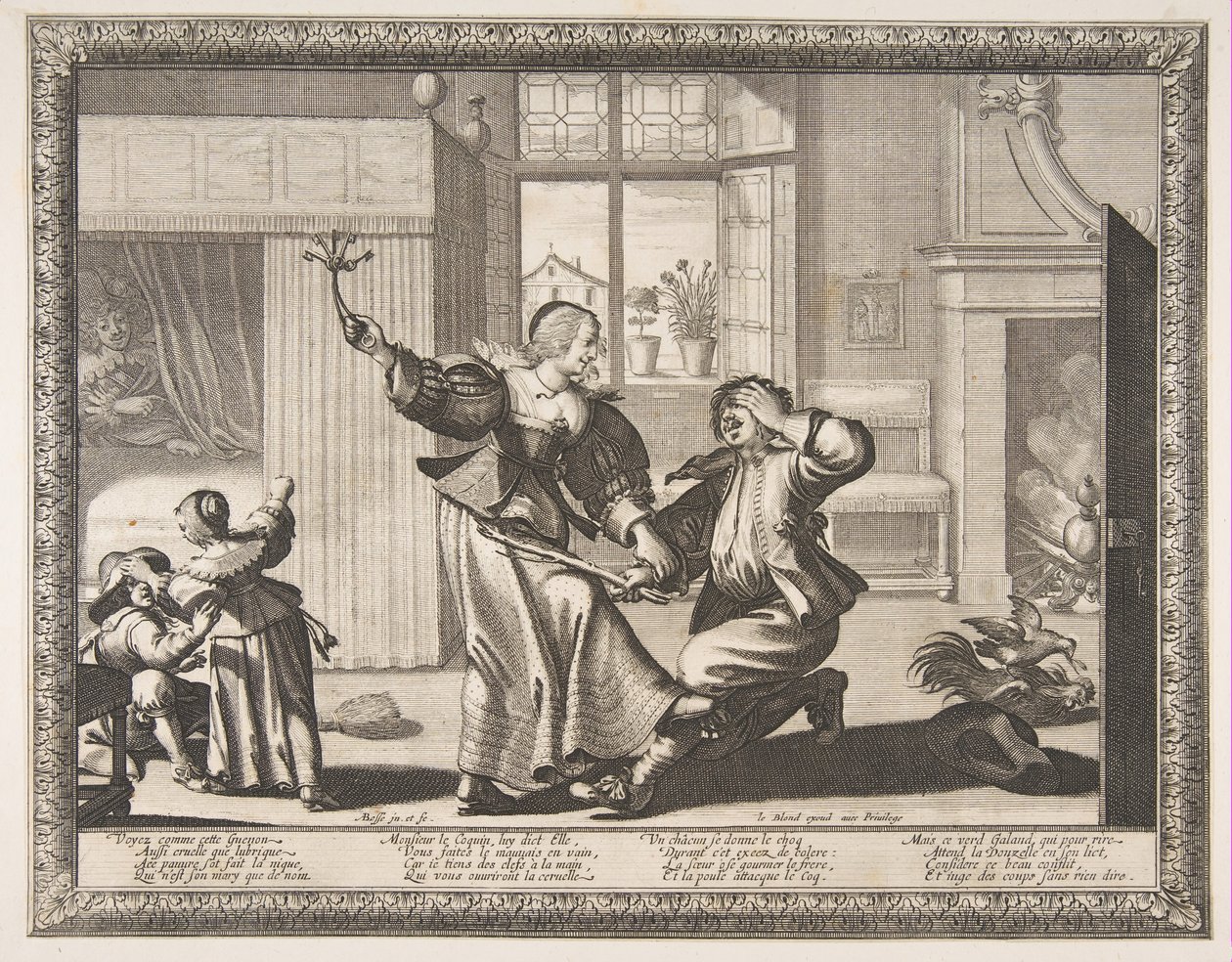 Férj-verő, kb. 1633. alkotó: Abraham Bosse