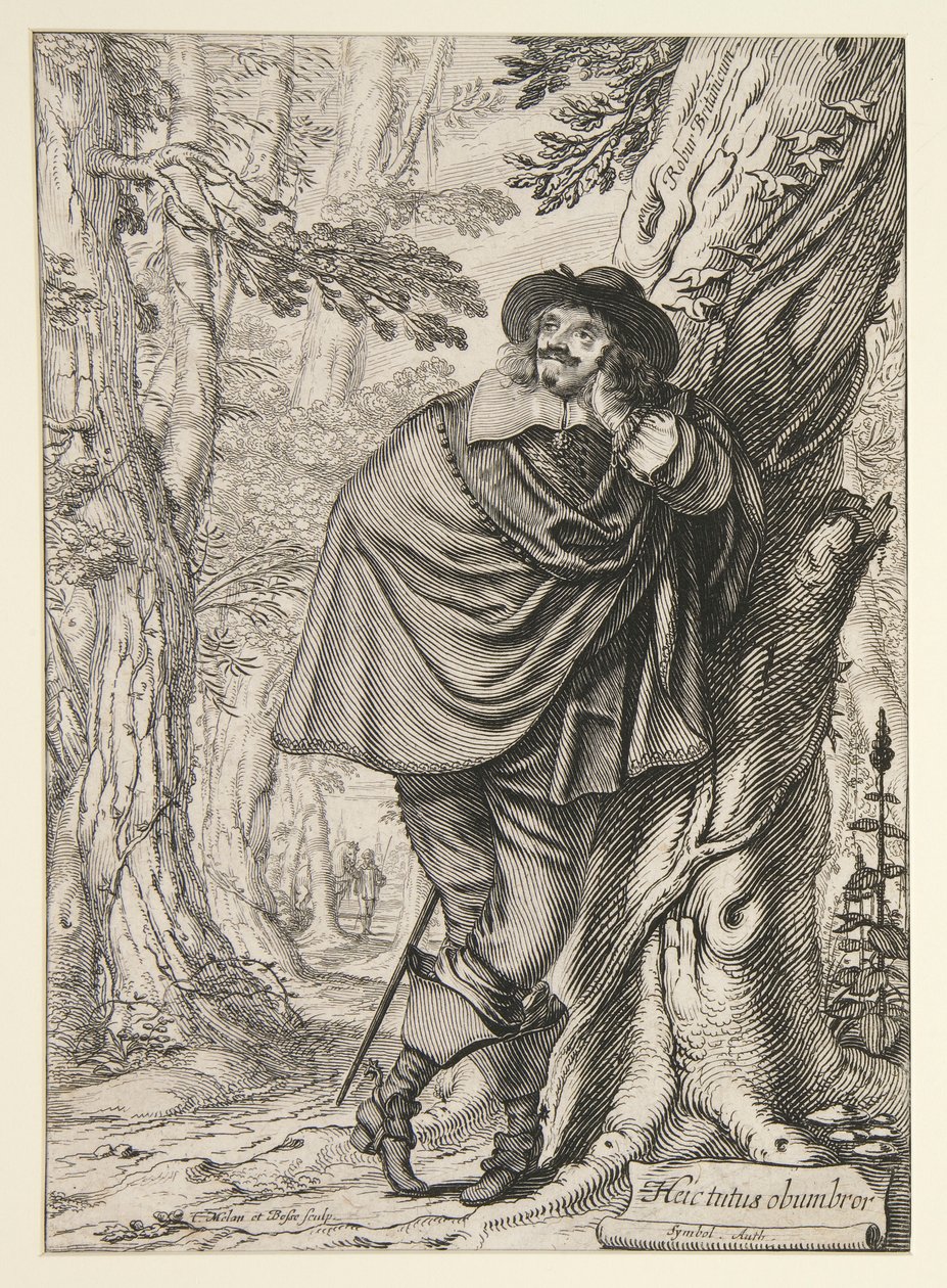 James Howell, a Dendrologie ou le Forest de Dordonne című művének előlapja alkotó: Abraham Bosse