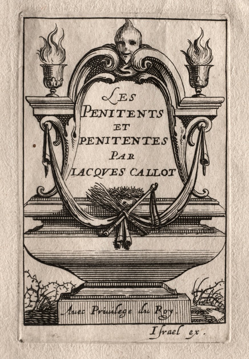 A bűnbánók: Frontispiece. alkotó: Abraham Bosse