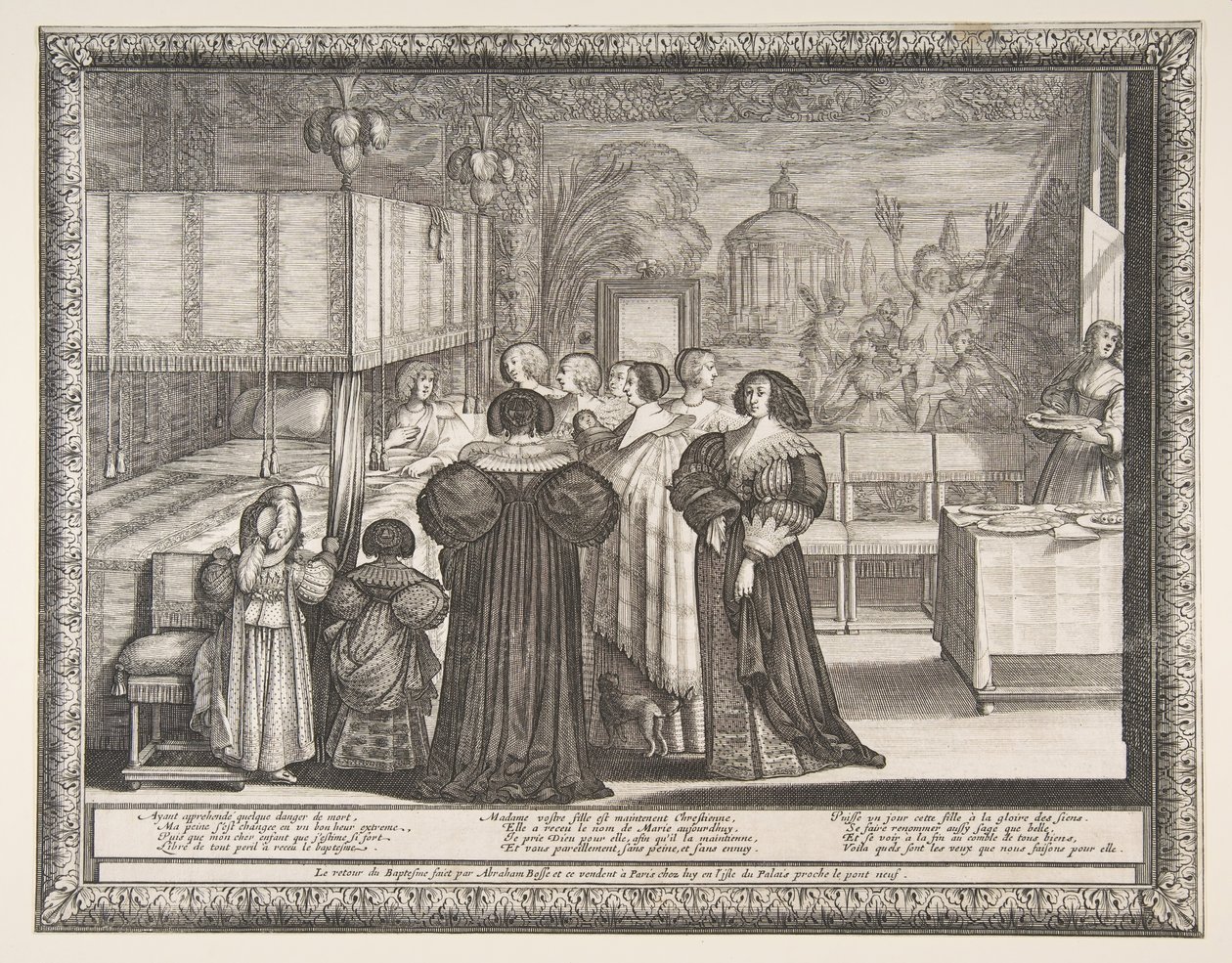 Visszatérés a keresztelőről, 1633. alkotó: Abraham Bosse