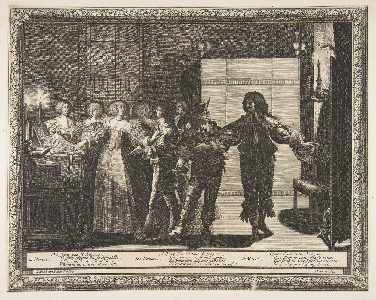 A hazavitt menyasszony, 1633. alkotó: Abraham Bosse