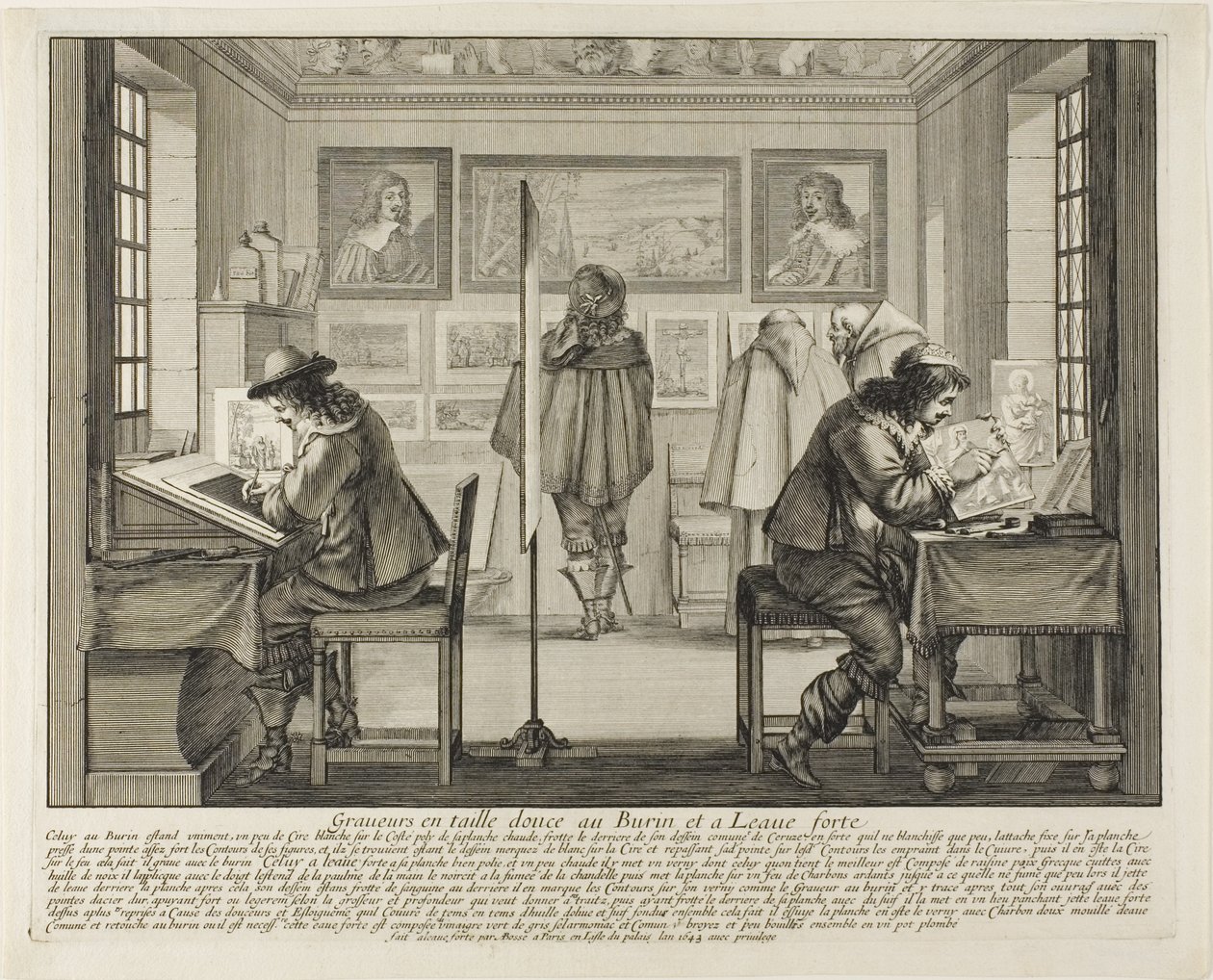 A metsző és a rézkarc, 1642 alkotó: Abraham Bosse