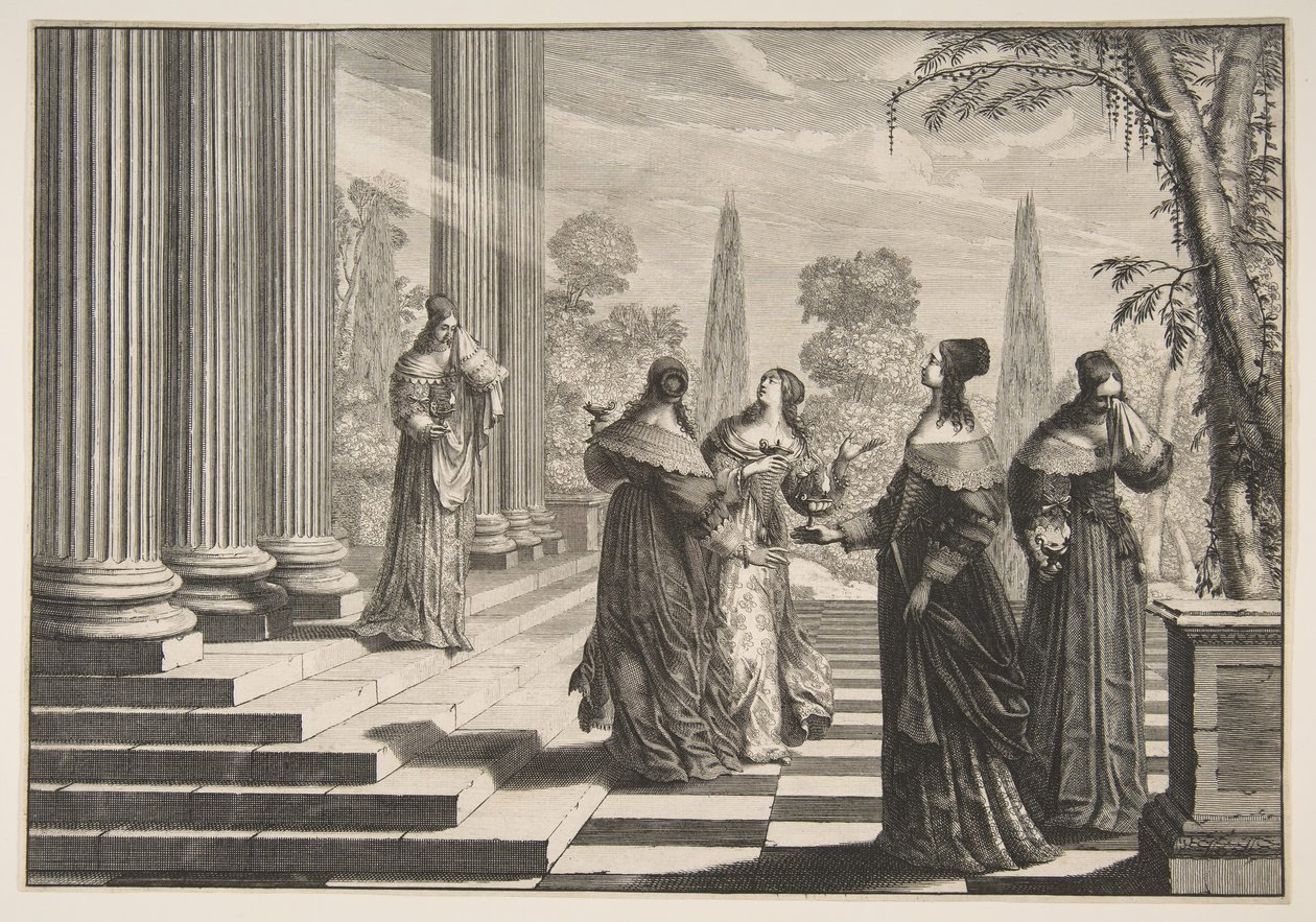 A Bolond Szűzek Elutasítva, kb. 1635. alkotó: Abraham Bosse