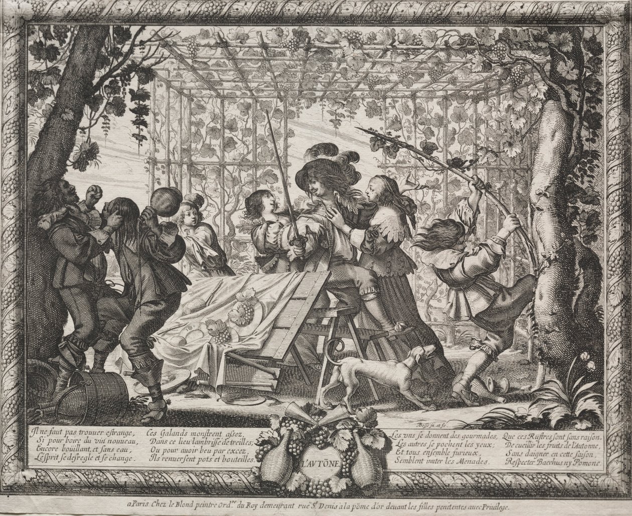 A négy évszak: 1635. ősz. alkotó: Abraham Bosse