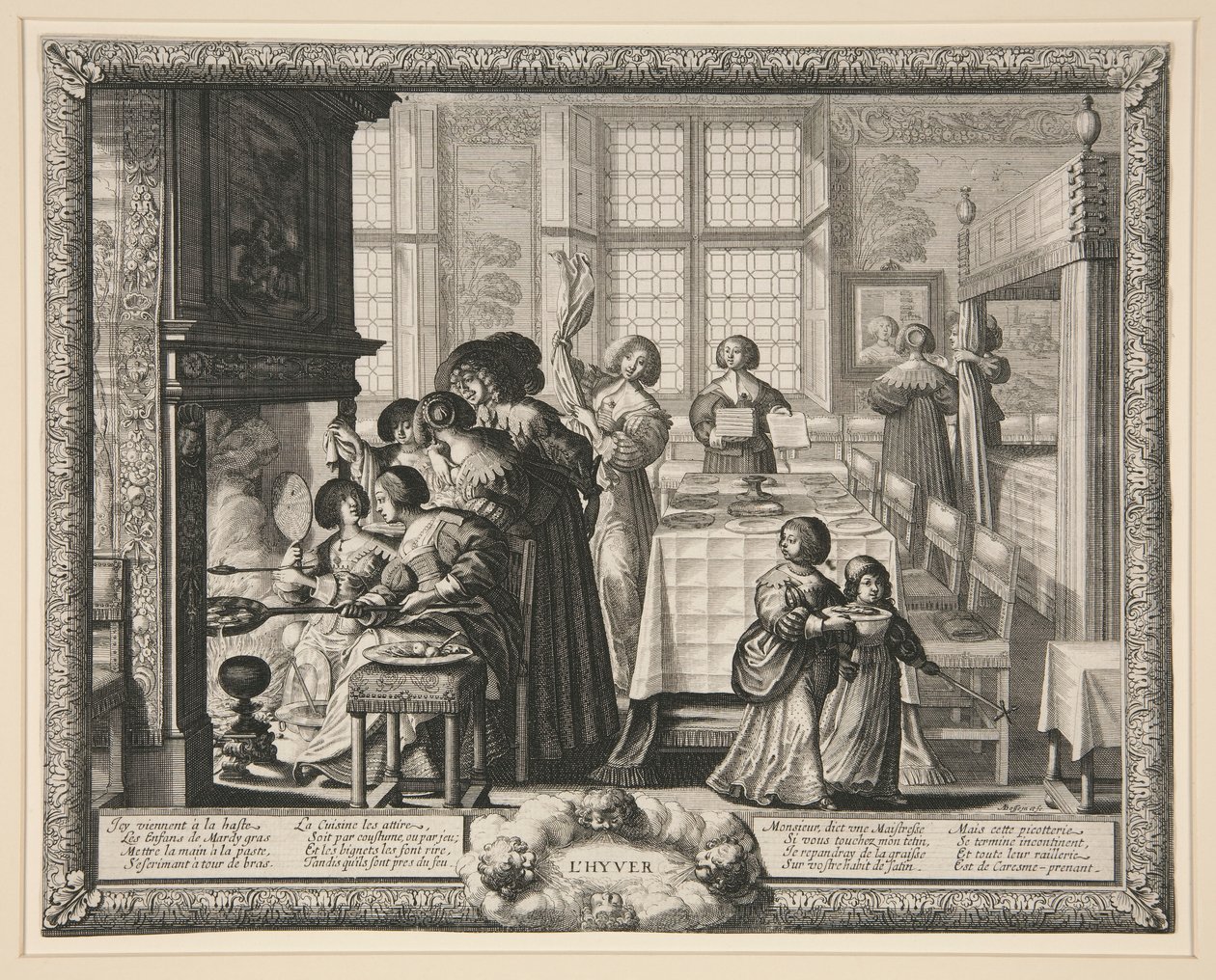 A négy évszak: tél alkotó: Abraham Bosse