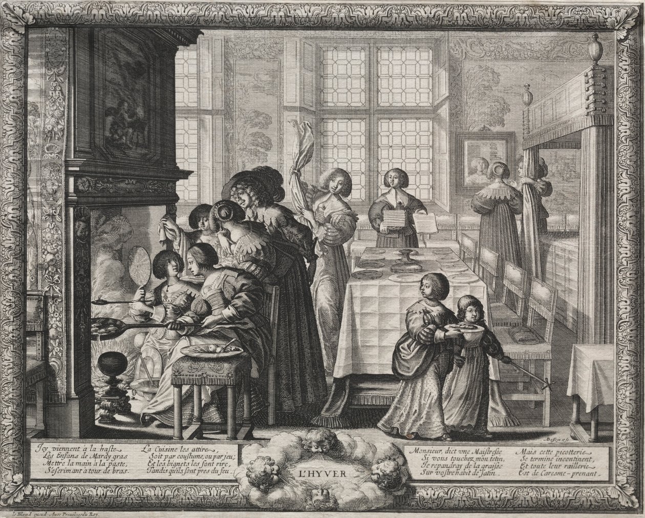 A négy évszak: tél, 1635. alkotó: Abraham Bosse