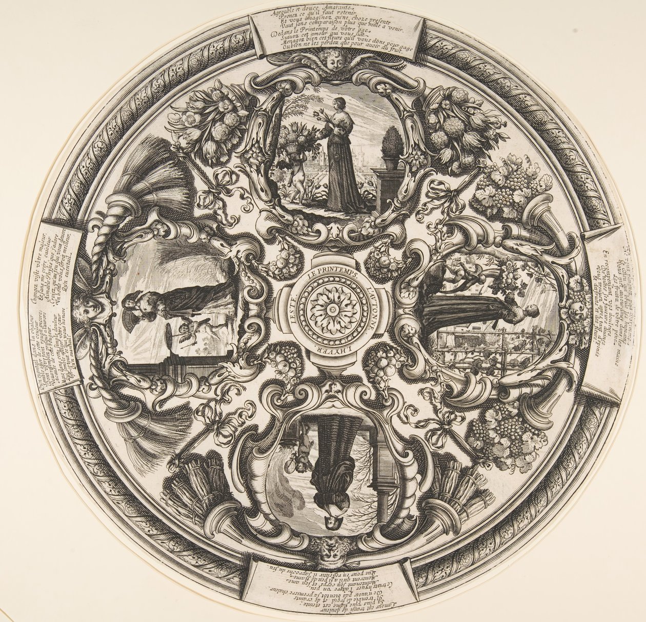 A négy évszak, a 17. század közepe-vége. alkotó: Abraham Bosse