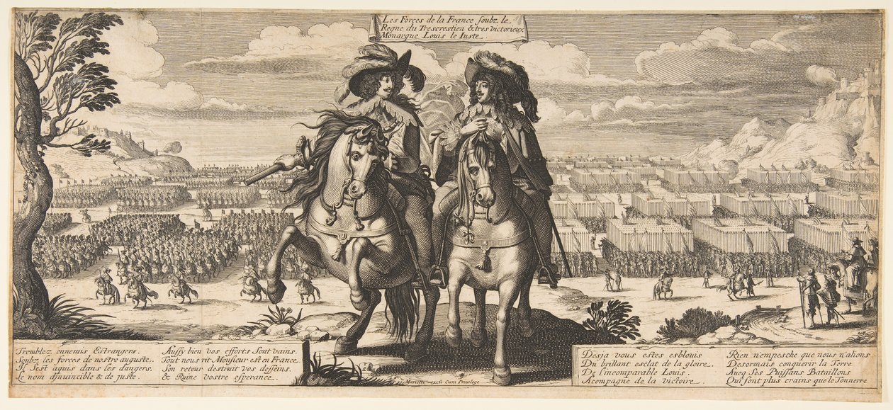 A francia erők: XIII. Lajos és Gaston d