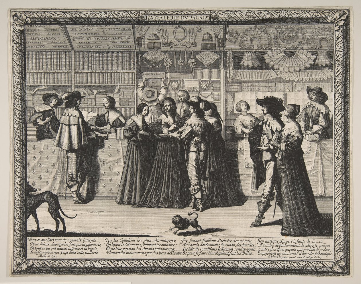 Az Igazságügyi Palota Galériája, kb. 1638. alkotó: Abraham Bosse